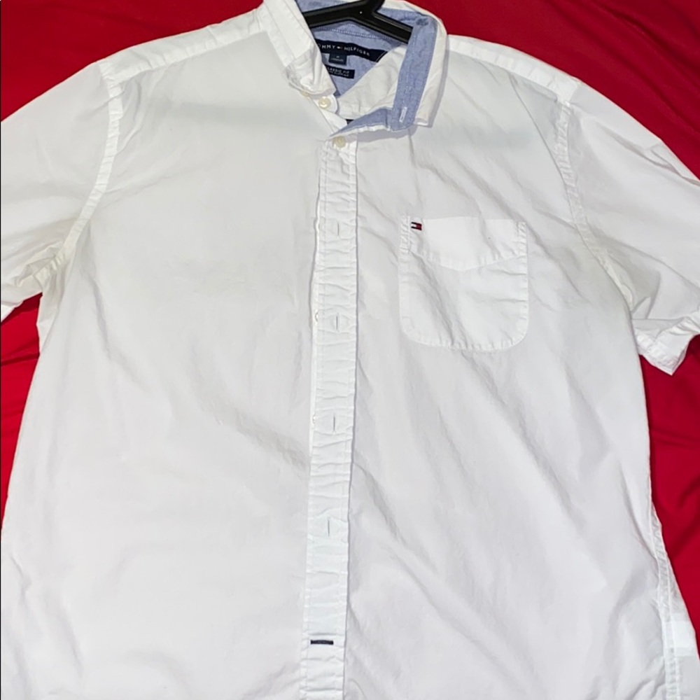 TOMMY HILFIGER DRESS SHIRT SHORT SLEEVE